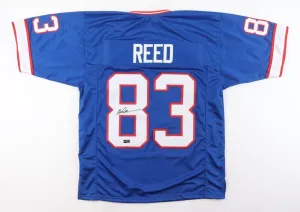Andre Reed Signed Buffalo Bills Jersey (TSE Hologram) 7Pro Bowl W.R.