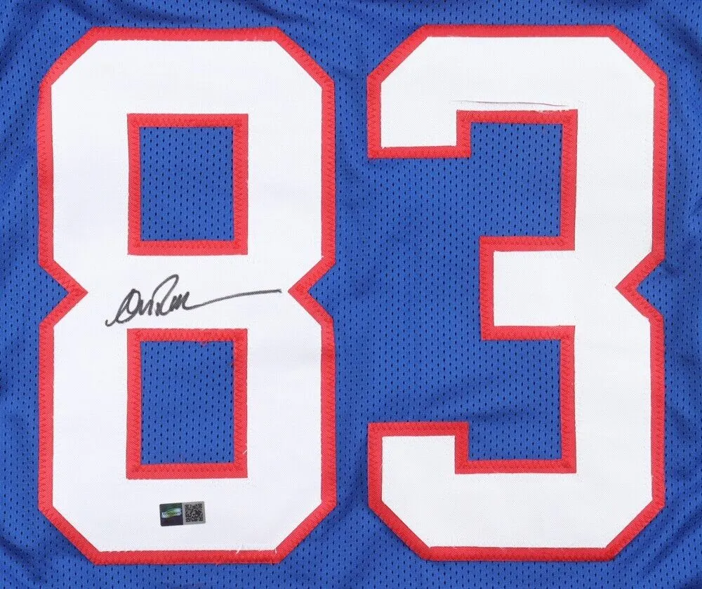 Andre Reed Signed Buffalo Bills Jersey (TSE Hologram) 7Pro Bowl W.R.