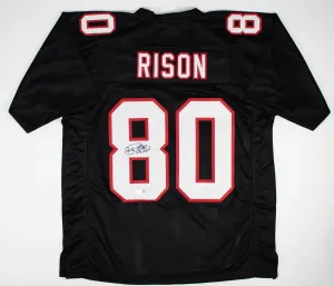 Andre Rison Signed Atlanta Falcons Jersey Inscribed Bad Moon (Beckett QR Code)
