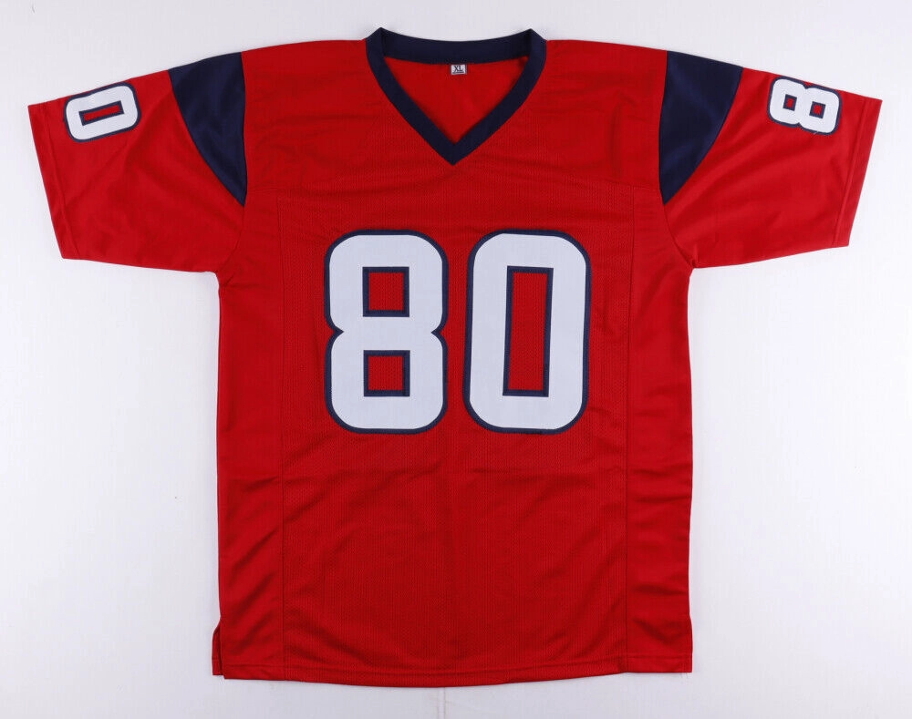 Andre Johnson Signed Houston Texans Jersey (JSA COA) 7xPro Bowl W.R / U of Miami
