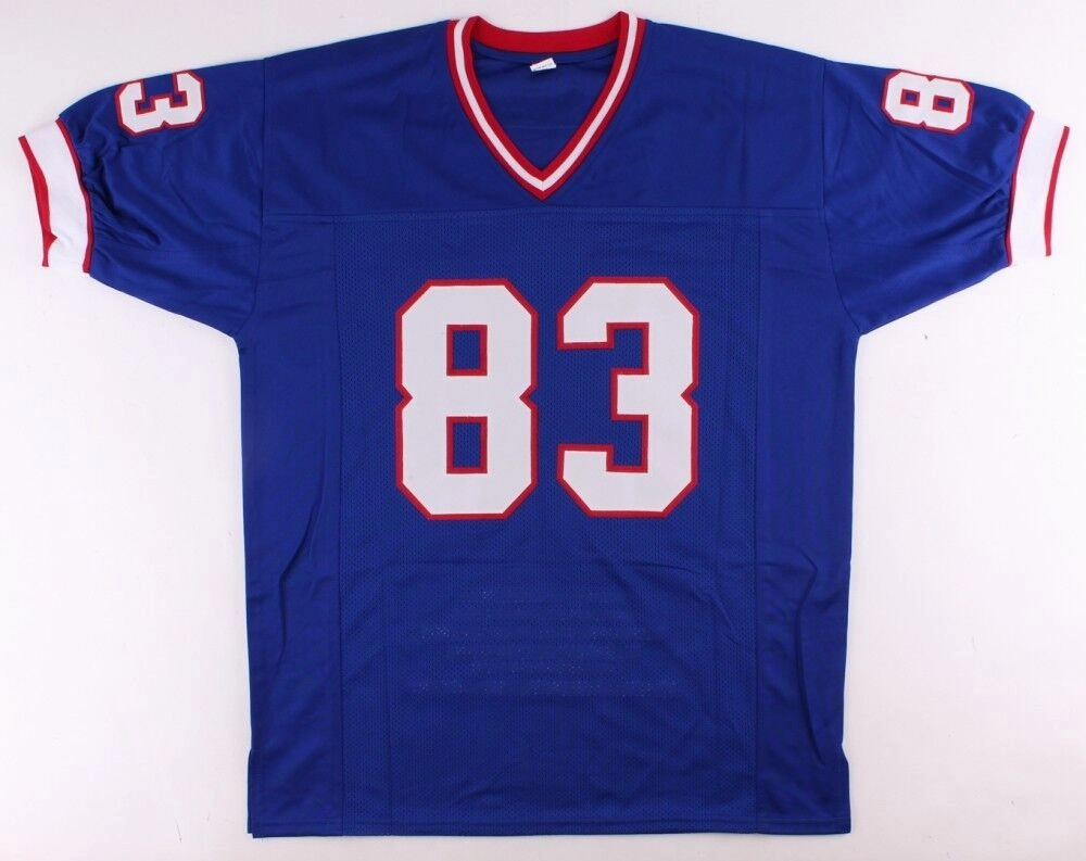 Andre Reed Signed Buffalo Bills Career Stat Jersey (MAB Hologram) 7Pro Bowl W.R