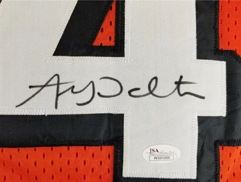 Andy Dalton Signed Cincinnati Bengals Jersey (JSA COA) 3Pro Bowl Q.B. / TCU