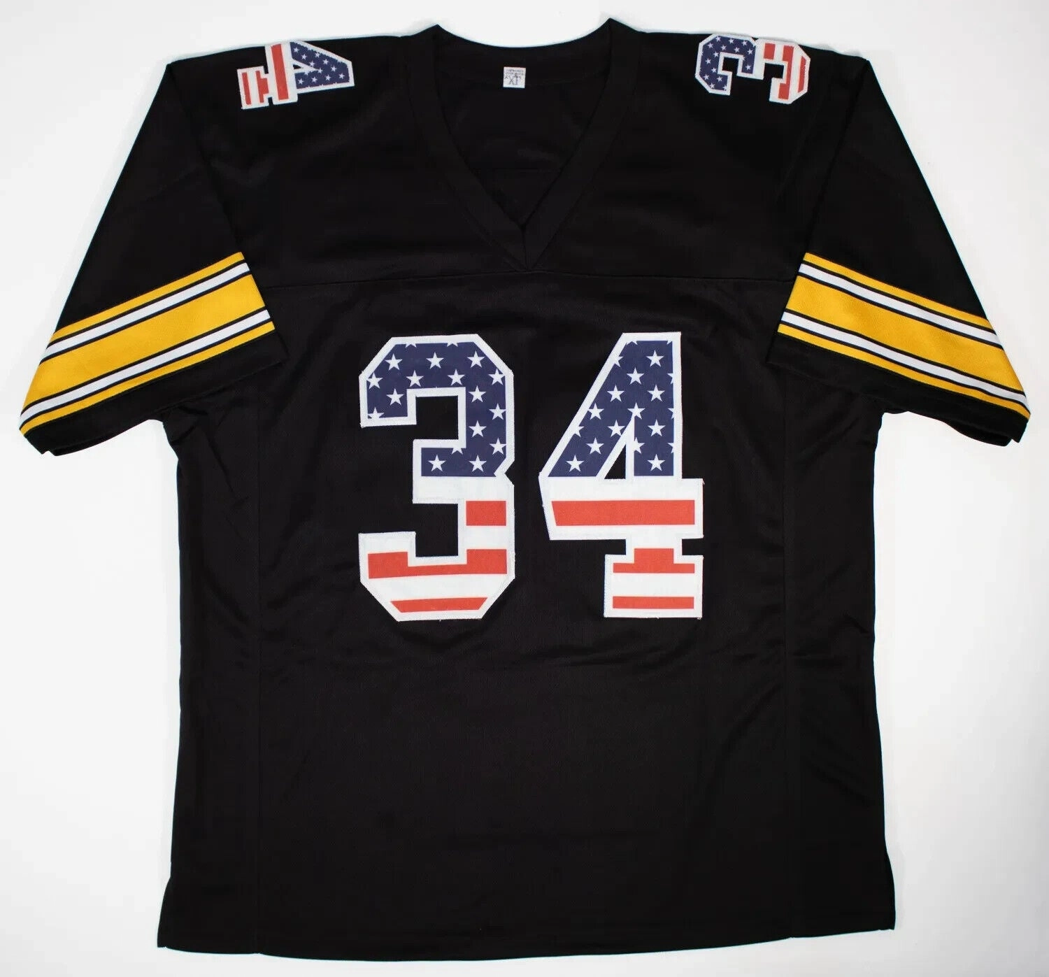 Andy Russell Signed Pittsburgh Steelers Stars/Stripes Jersey (JSA COA)All Pro LB