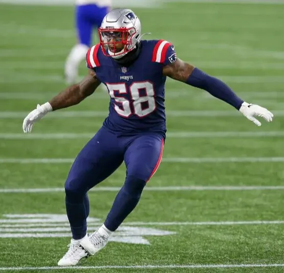Anfernee Jennings Signed New England Patriots Red Jersey (JSA COA) Linebacker