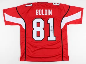 Anquan Boldin Signed Arizona Cardinals Jersey (JSA COA) All Pro Wide Receiver