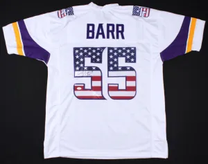 Anthony Barr Signed Minnesota Vikings USA Flag Jersey (TSE COA) UCLA Linebacker