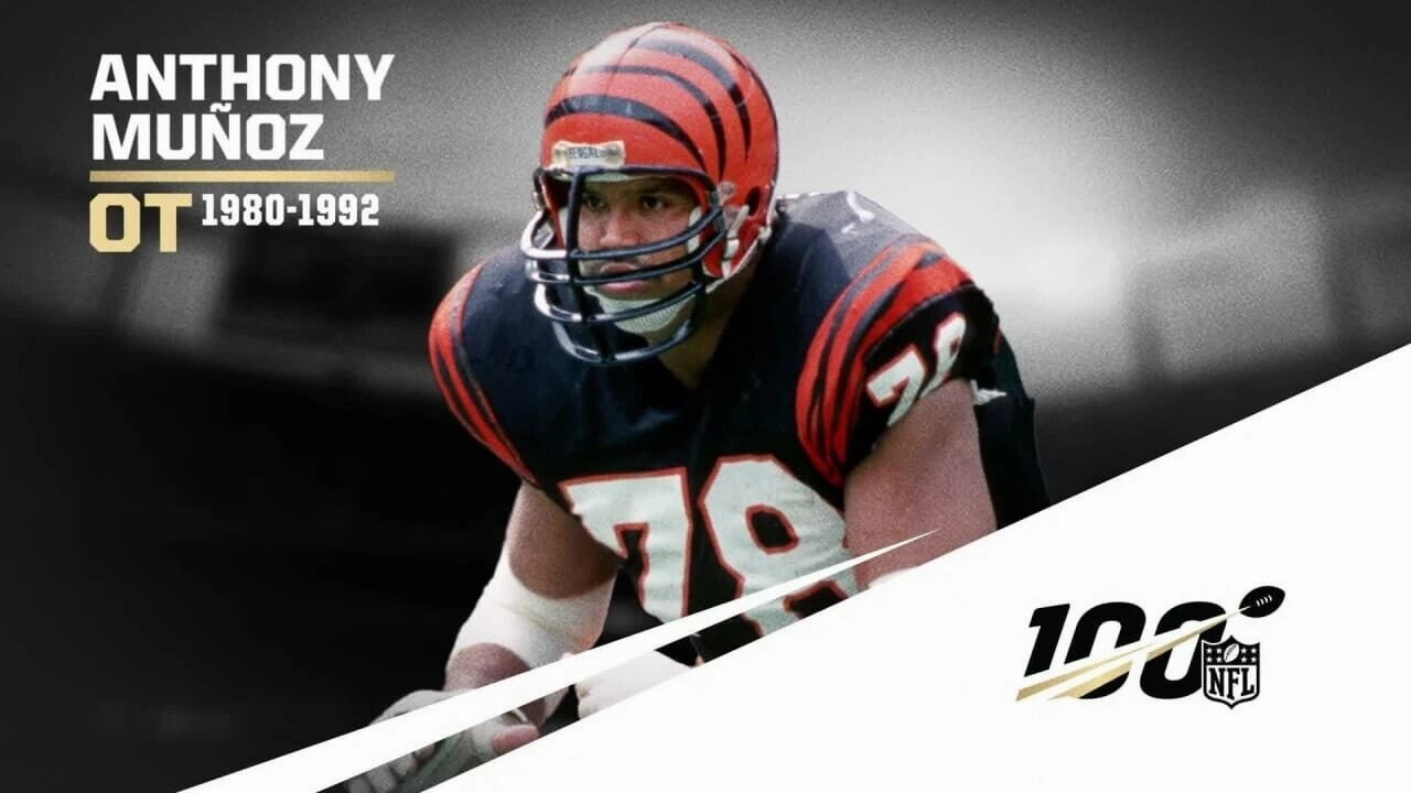 Anthony Munoz Signed Cincinatti Bengals White Jersey (JSA) 2xSuper Bowl O-Tackle