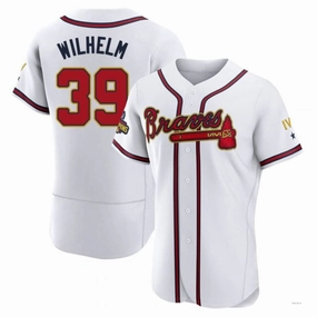 Atlanta Braves #39 Hoyt Wilhelm Gold White 2022 Program Jersey Stitches Baseball Jerseys