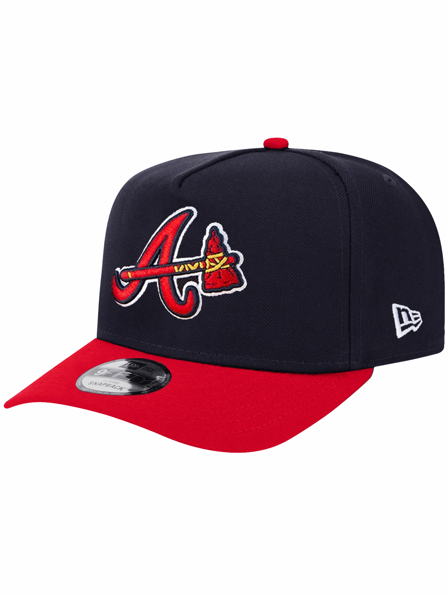 Atlanta Braves New Era MLB 90th Ann 2T Pre-Curved 9FIFTY A-Frame Snapback Hat