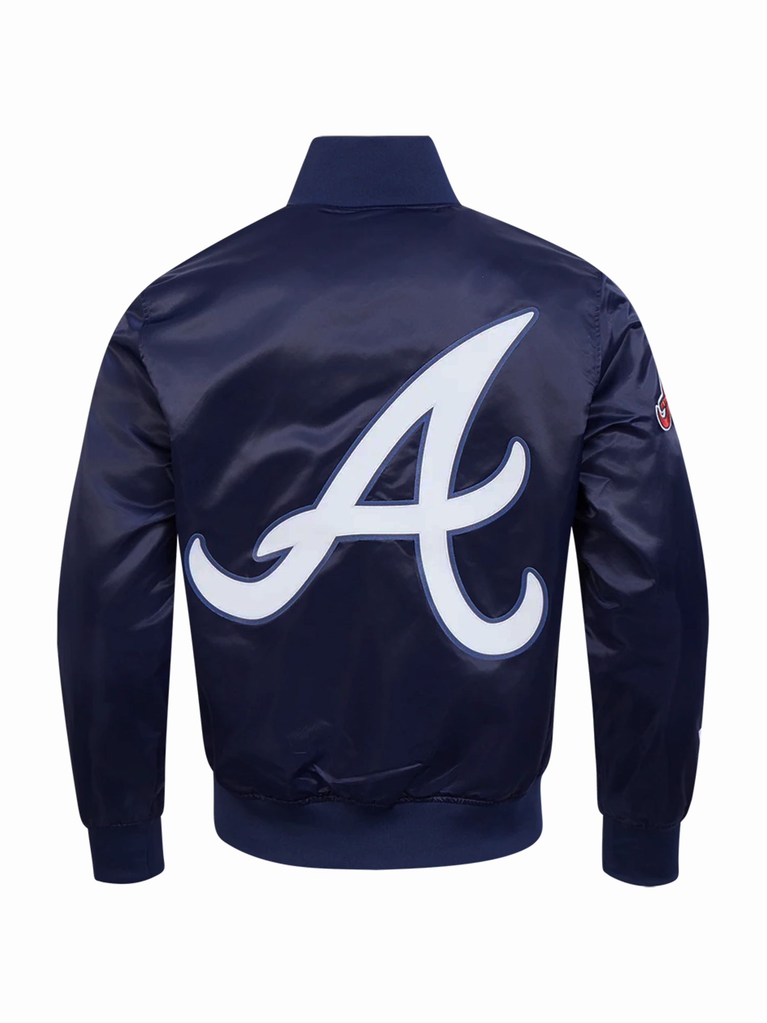 Atlanta Braves Pro Standard MLB Team Classic Satin Button Jacket - Navy