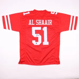 Azeez Al-Shaair Signed San Francisco 49ers Jersey (Beckett) Ex-FAU Linebacker