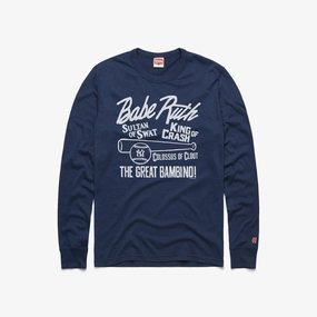 Babe Ruth Nicknames Long Sleeve Tee