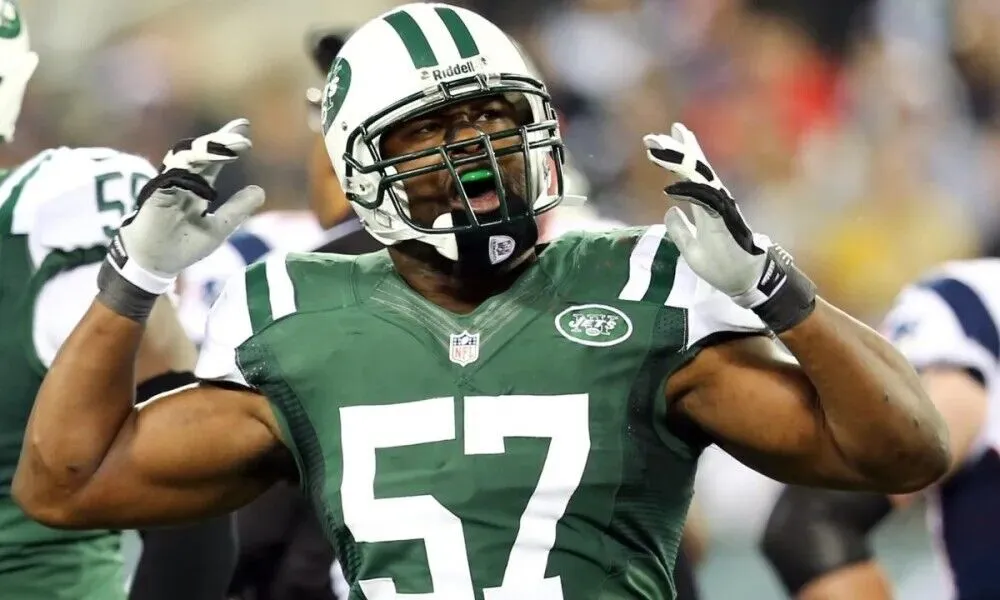 Bart Scott Signed New York Jets Jersey (Radtke COA) 2006 Pro Bowl Linebacker