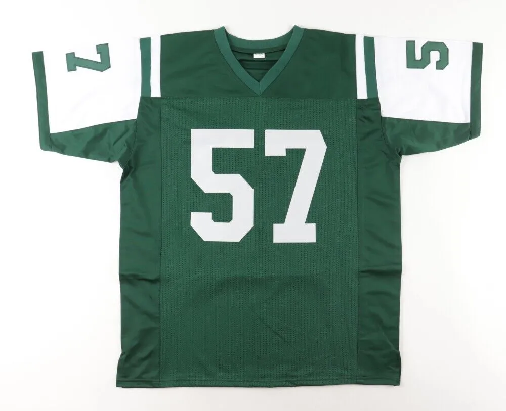 Bart Scott Signed New York Jets Jersey (Radtke COA) 2006 Pro Bowl Linebacker