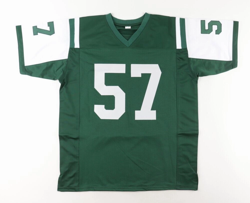 Bart Scott Signed New York Jets Jersey (Radtke COA) 2006 Pro Bowl Linebacker