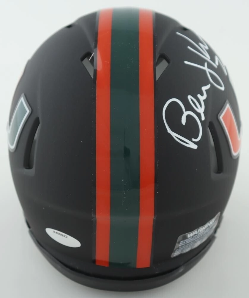 Bernie Kosar Signed Miami Hurricanes Mini Helmet (Schwartz) Cleveland Browns QB