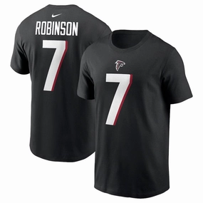 Bijan Robinson NFL Atlanta Falcons Nike Player Name & Number T-Shirt - Black