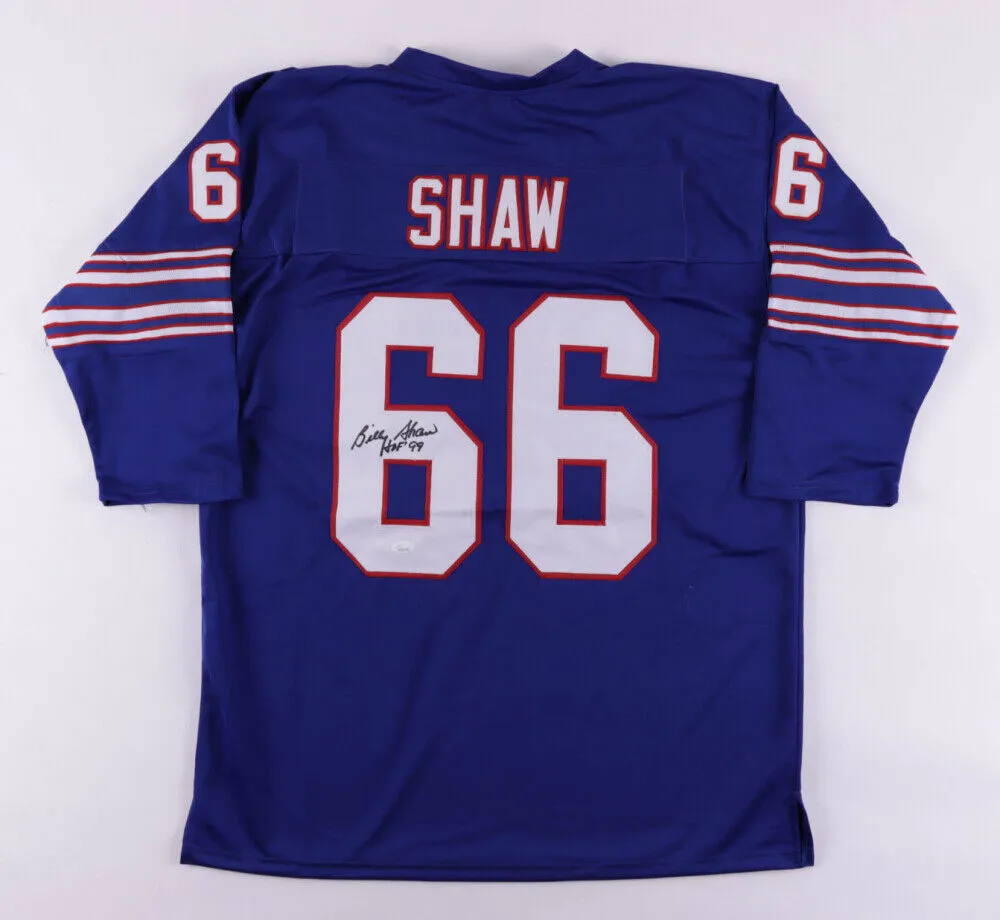 Billy Shaw Signed Buffalo Bills Jersey Inscribd HOF 99 (JSA COA) 8AFL All-Star