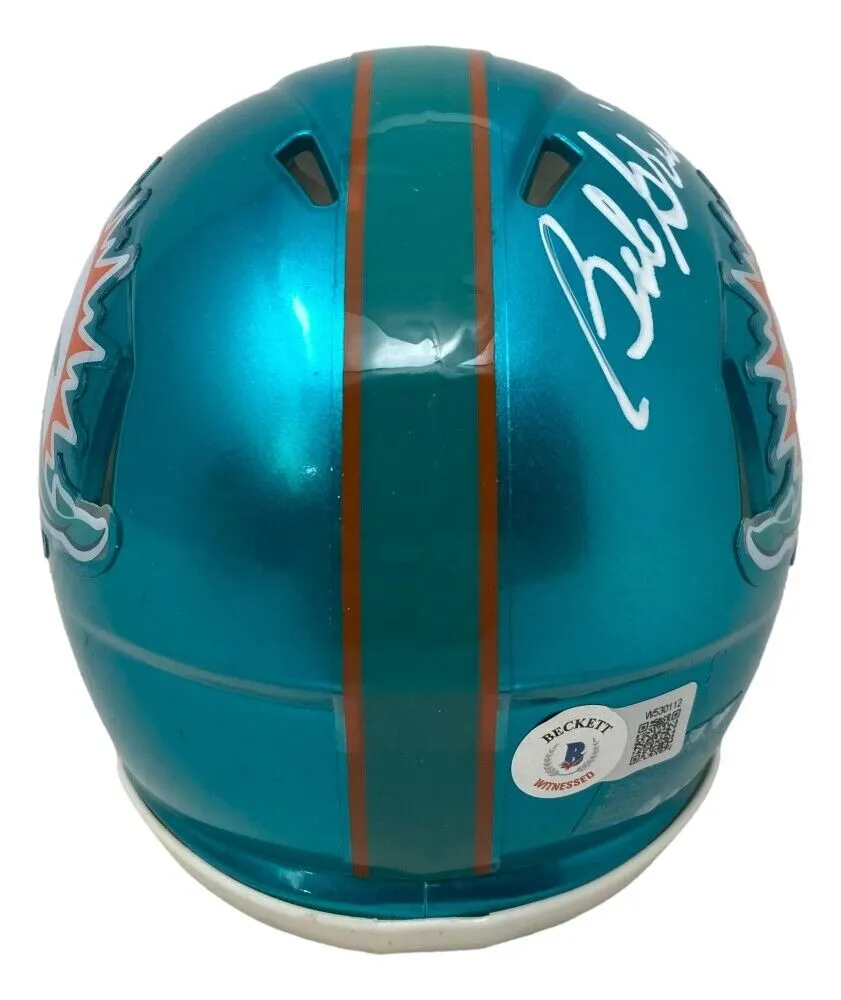Bob Griese Signed Miami Dolphins Flash Alternate Speed Mini Helmet (Beckett) Q.B