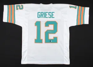 Bob Griese Signed Miami Dolphins Jersey (Beckett Hologram) 2Super Bowl Champion
