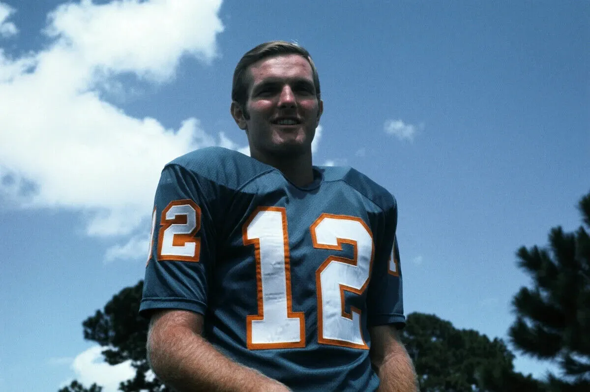 Bob Griese Signed Miami Dolphins Mini Helmet (Beckett) 1972 Undefeated Season QB