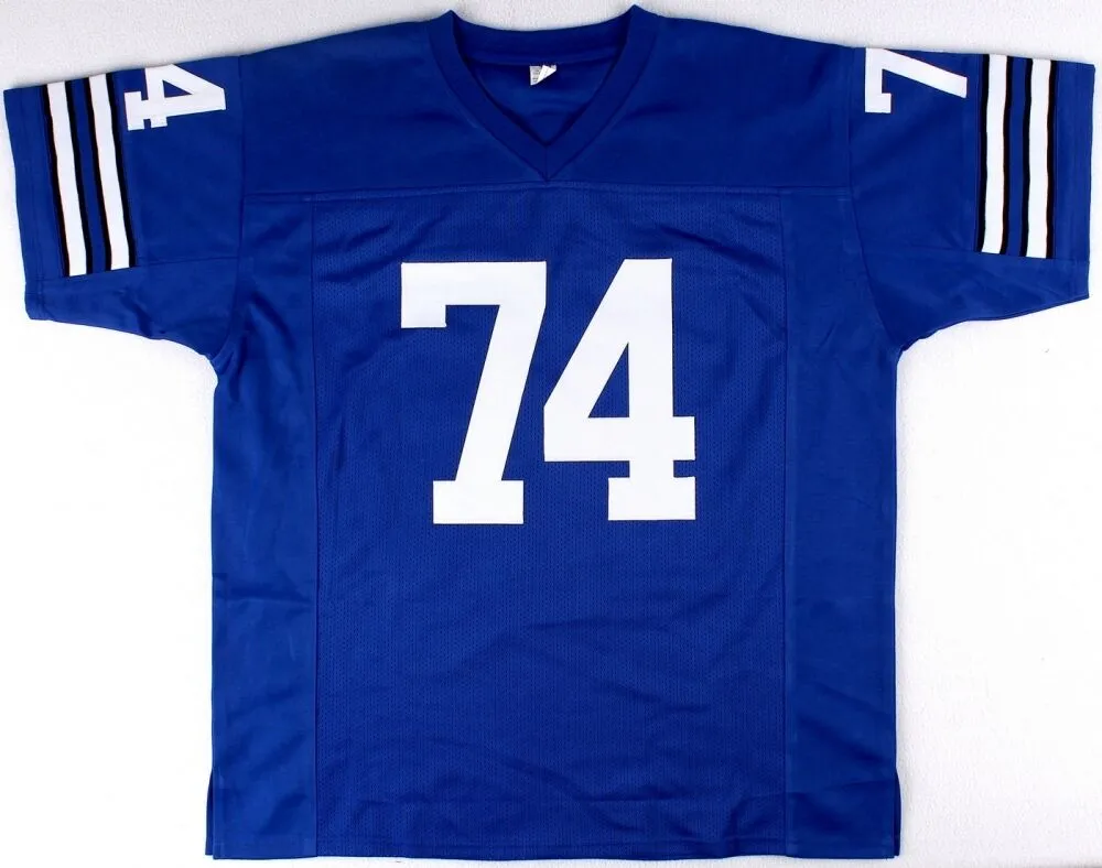 Bob Lilly Signed Dallas Cowboys Jersey Inscribed "HOF 80" (JSA COA)