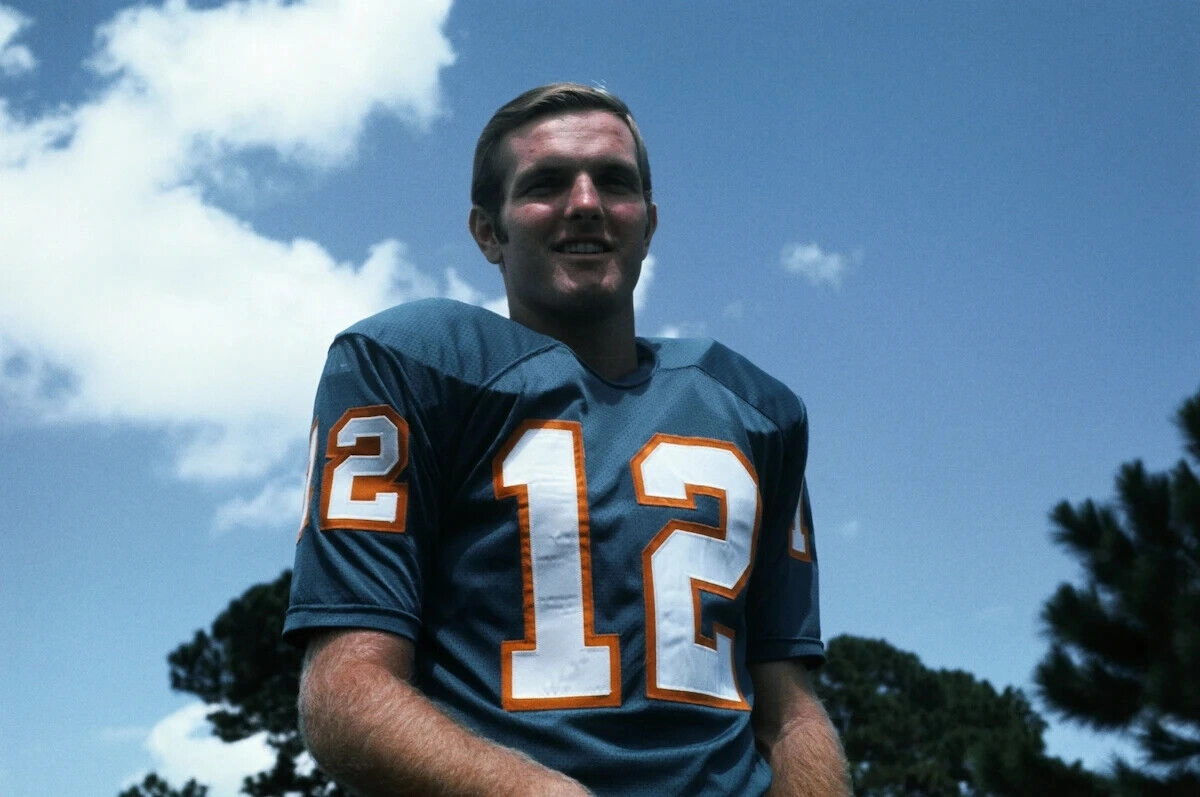 Bob Griese Signed Miami Dolphins Jersey (Schwartz COA) / 2Super Bowl Champion