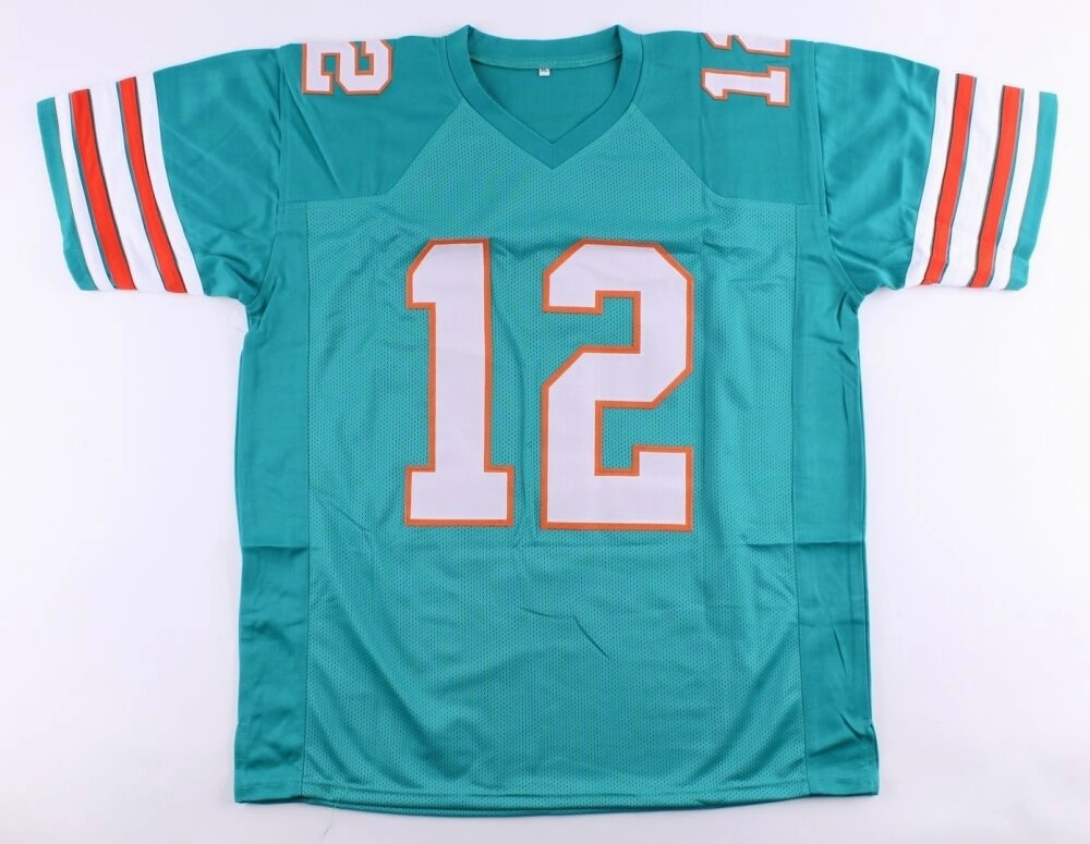 Bob Griese Signed Miami Dolphins Jersey (Schwartz COA) / 2Super Bowl Champion