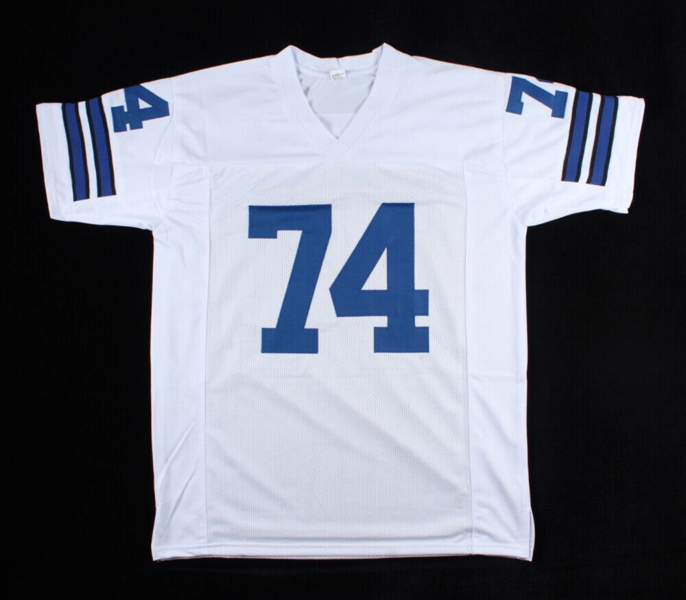 Bob Lilly Signed Dallas Cowboys Jersey Inscribed NFL 100 & HOF '8" (Beckett COA)