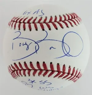 Bobby Bonilla Signed Baseball 3x Inscribed (JSA COA) Mets, Pirates, Marlins, Sox
