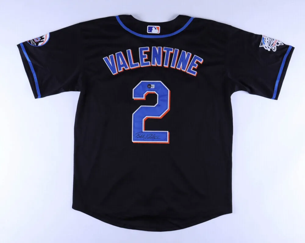 Bobby Valentine Signed Mets Jersey (Beckett COA) New York Manager 19962002
