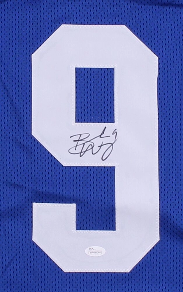Brad Wing Signed New York Giants Jersey (JSA COA) Punter