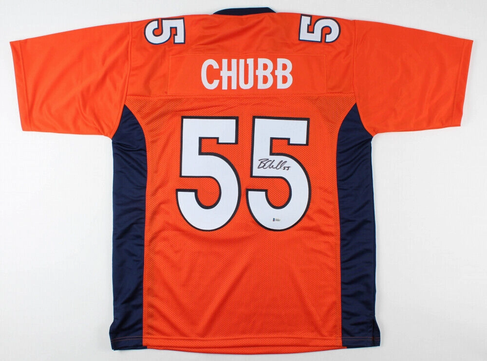 Bradley Chubb Signed Denver Broncos Jersey (Beckett COA) N C. State Linebacker