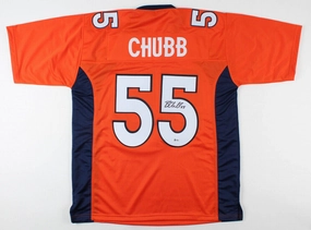 Bradley Chubb Signed Denver Broncos Jersey (Beckett COA) N C. State Linebacker