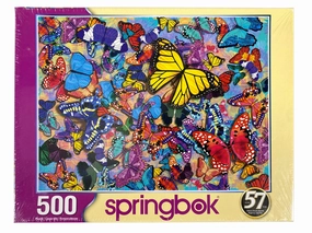 Butterfly Frenzy 500 Piece Puzzle