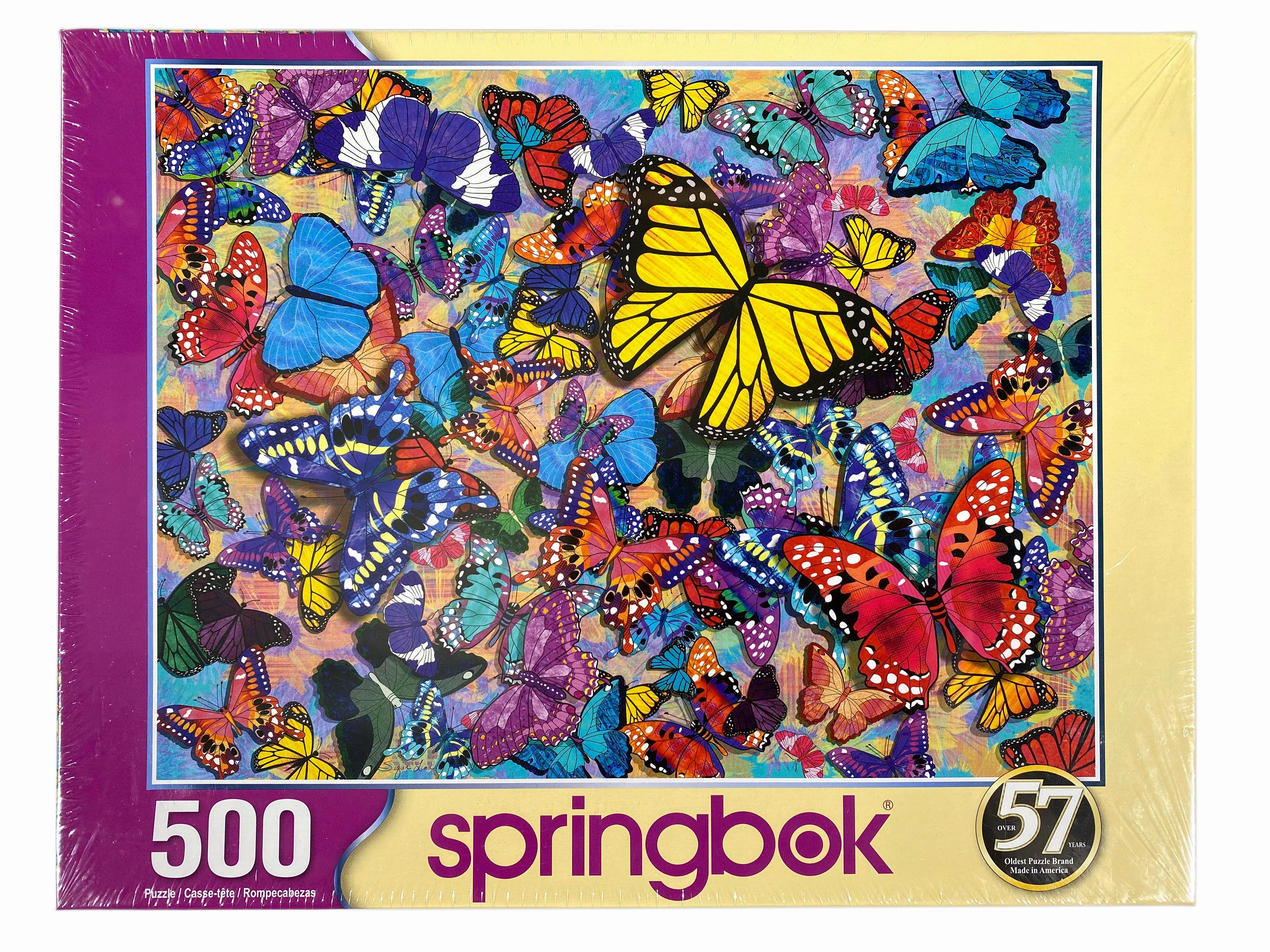 Butterfly Frenzy 500 Piece Puzzle