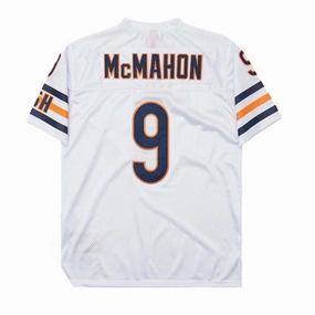 C.Bear #9 Jim McMahon White 1985 Mitchell & Ness Stitched American Mesh Football Jerseys