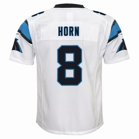 C.Panthers #8 Jaycee Horn White Game Stitched American Football Jerseys