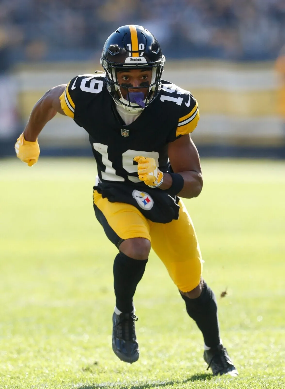 Calvin Austin III Signed Pittsburgh Steelers Color Rush Jersey Beckett /Receiver