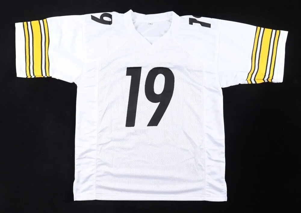 Calvin Austin III Signed Pittsburgh Steelers Jersey (Beckett) 2022 Draft Pck W.R