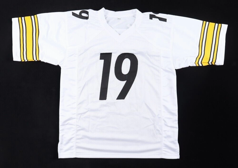 Calvin Austin III Signed Pittsburgh Steelers Jersey (Beckett) 2022 Draft Pck W.R
