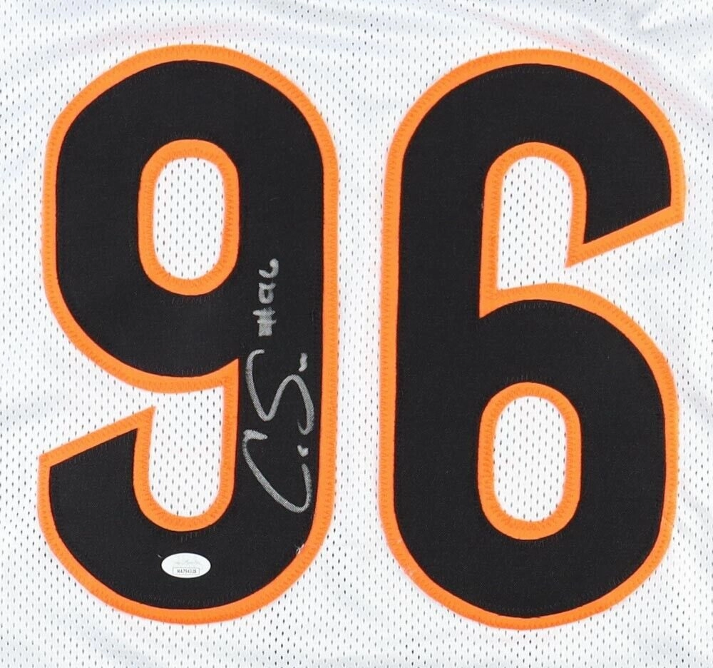 Cam Sample Signed Cincinnati Bengals Jersey (JSA) 2021 4th Rnd Pk/ Defensive End