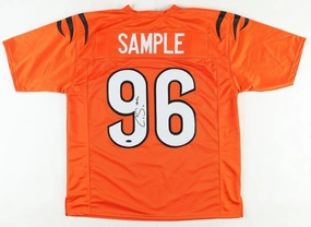 Cam Sample Signed Cincinnati Bengals Jersey (Playball Ink) 2021 4th Round Pck DE