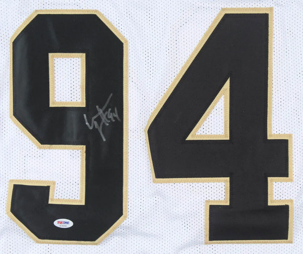 Cameron Jordan Signed New Orleans Saints White Jersey (PSA Holo) 3Pro Bowl D.E.