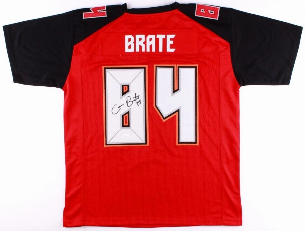 Cameron Brate Signed Buccaneers Jersey (JSA COA) "Brate Train / Tampa Bay T.E.