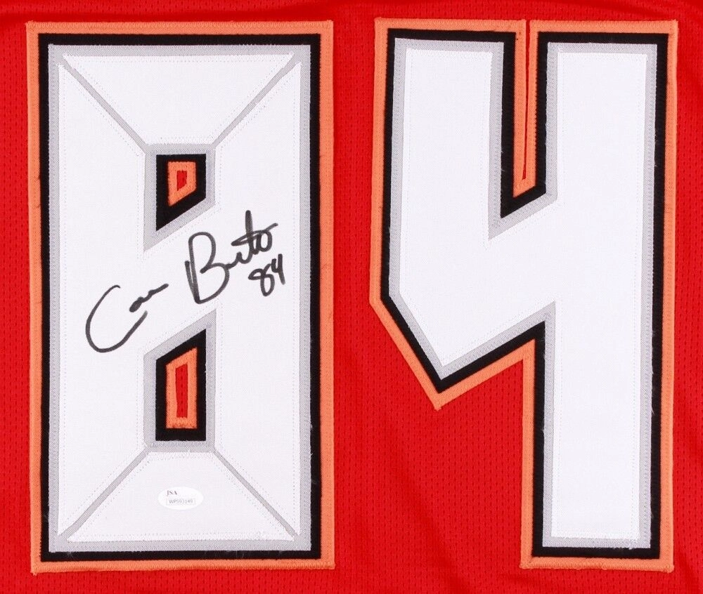 Cameron Brate Signed Buccaneers Jersey (JSA COA) "Brate Train / Tampa Bay T.E.