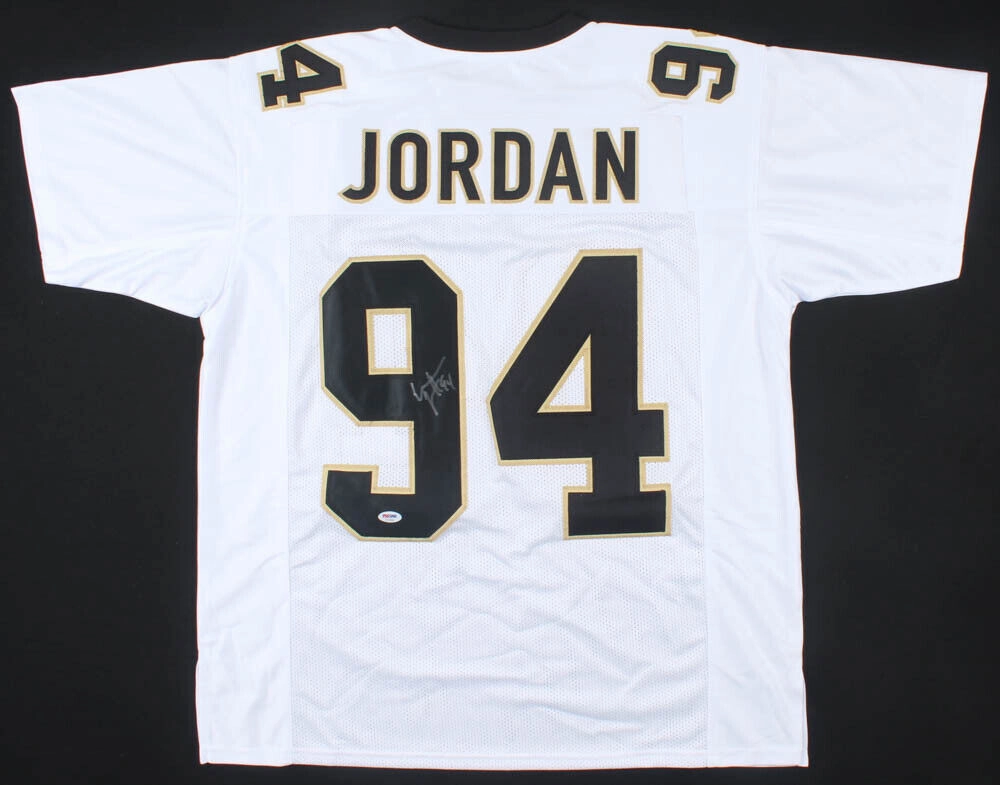 Cameron Jordan Signed New Orleans Saints White Jersey (PSA Holo) 3Pro Bowl D.E.