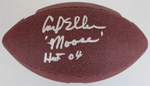 Carl Eller Minnesota Vikings "HOF 04" & "Moose" Signed Baden Football (JSA COA)