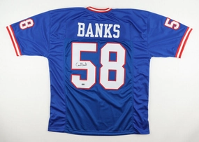 Carl Banks Signed New York Giants Jersey (Steiner) 2Super Bowl Champ XXI, XXV