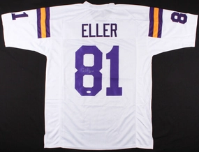 Carl Eller Signed Minnesota Vikings Jersey Inscribed HOF 04 (JSA) 1969 NFL Champ